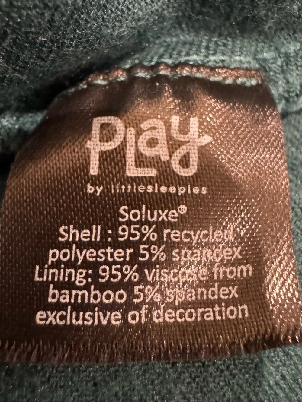 Little Sleepies PLAY 3T Emerald Green Velvet Tiered Peplum Top Holiday LE790725